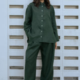 The Great Linen Trousers in Emerald
