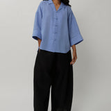 Sculptor Linen Pants in Black
