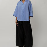 Sculptor Linen Pants in Black