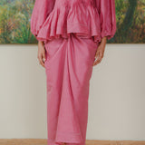 Athena Ramie Pintuck Set in Peony