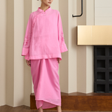 Narumi Ramie Tunic in Flamingo