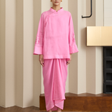 Narumi Ramie Tunic in Flamingo