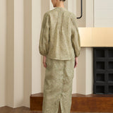 Asha 2-Piece Ramie Blouse in Verdant Floral