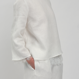 Salon Linen Pants in Porcelain