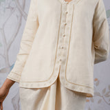 Signature Linen Kebaya Top in Cream