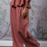 The Great Linen Trousers in Mauve Pink