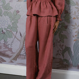 The Great Linen Trousers in Mauve Pink