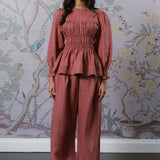 The Great Linen Trousers in Mauve Pink