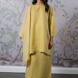 Eternal Linen Kurung Set in Butter