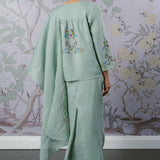 Celeste Ramie Selendang in Sage