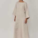 Siesta Linen Dress in Oat