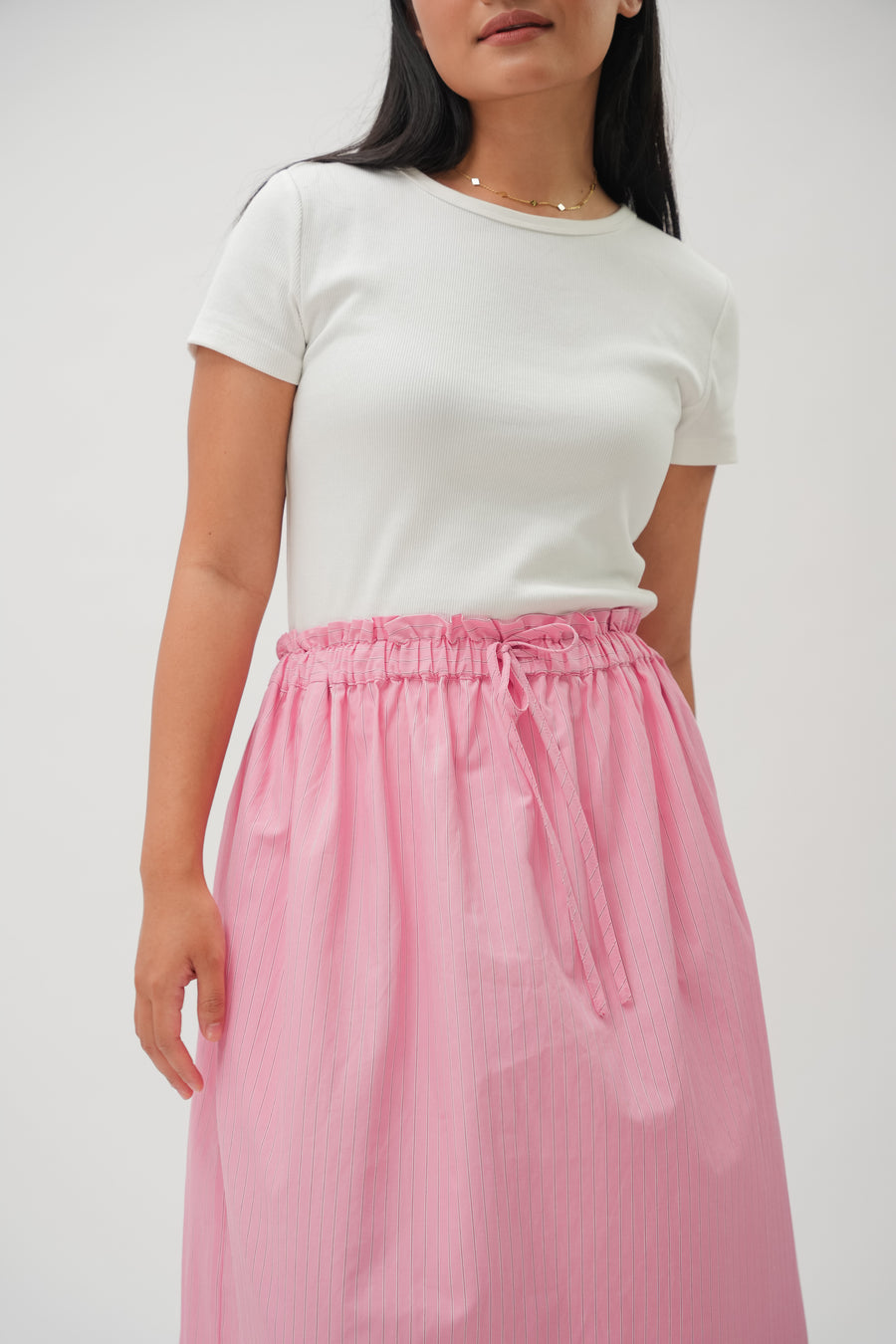 Good Time Skirt in Pink Stripe