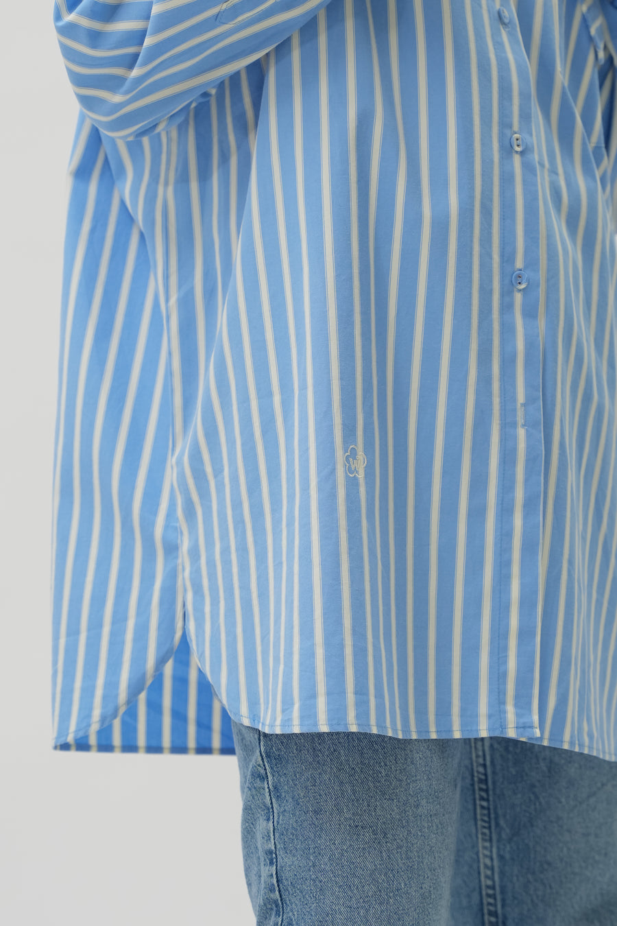 Favourite Oversized Shirt in Blue Stripe