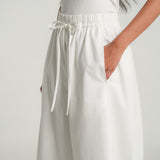 The Sculptor Poplin Pants in White