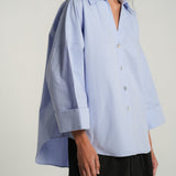 The Sculptor Poplin Shirt in Periwinkle