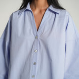 The Sculptor Poplin Shirt in Periwinkle