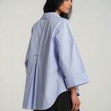 The Sculptor Poplin Shirt in Periwinkle