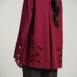 The Artist Poplin Shirt in Claret