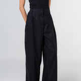 Friday Linen Pants in Ebony