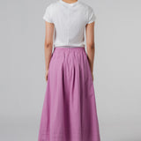 The City Skirt in Berry