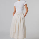 The City Skirt in Ivory