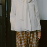 Gallery Bow Blouse in Ivory