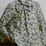 Gallery Bow Blouse in Floral