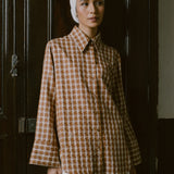 Off Duty Printed Shirt in Caramel