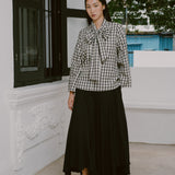 Technical Printed Skirt in Black