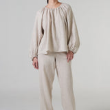 Cloud Linen Blouse in Dune