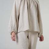 Cloud Linen Blouse in Dune