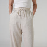 Avenue Linen Pants in Dune