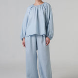 The Great Linen Trousers in Coral Blue