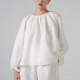 Cloud Linen Blouse in White