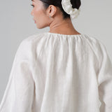 Cloud Linen Blouse in White