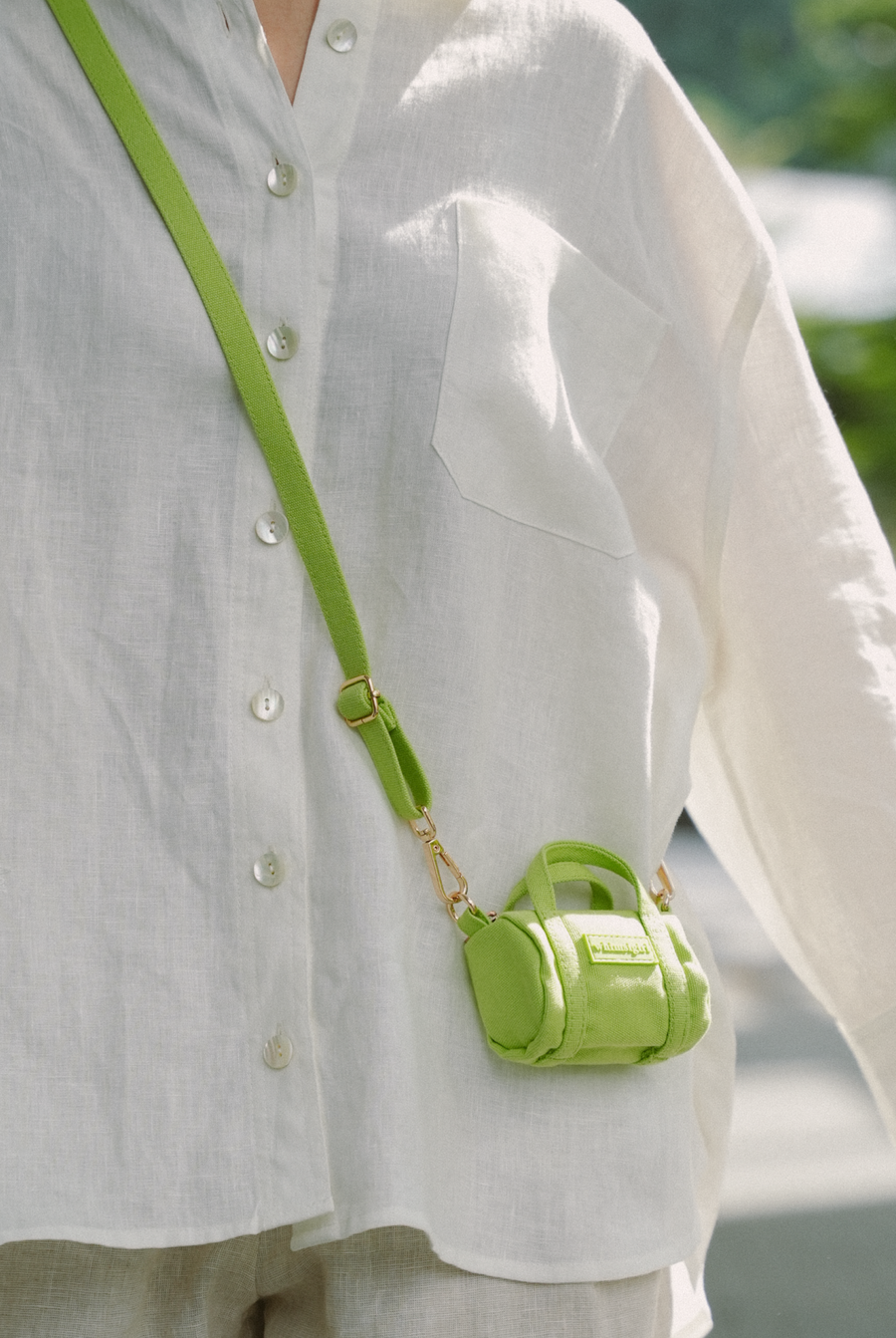 Micro Dopamine Duffel in Key Lime