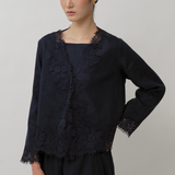 Colette 2-Piece Linen Blouse in Maritime