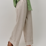 Friday Linen Pants in Oat