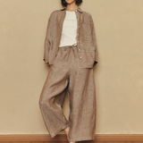 Friday Linen Shirt in Taupe