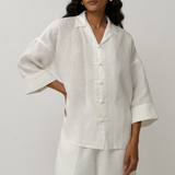 Ms. Lim Linen Shirt in Porcelain