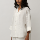 Ms. Lim Linen Shirt in Porcelain