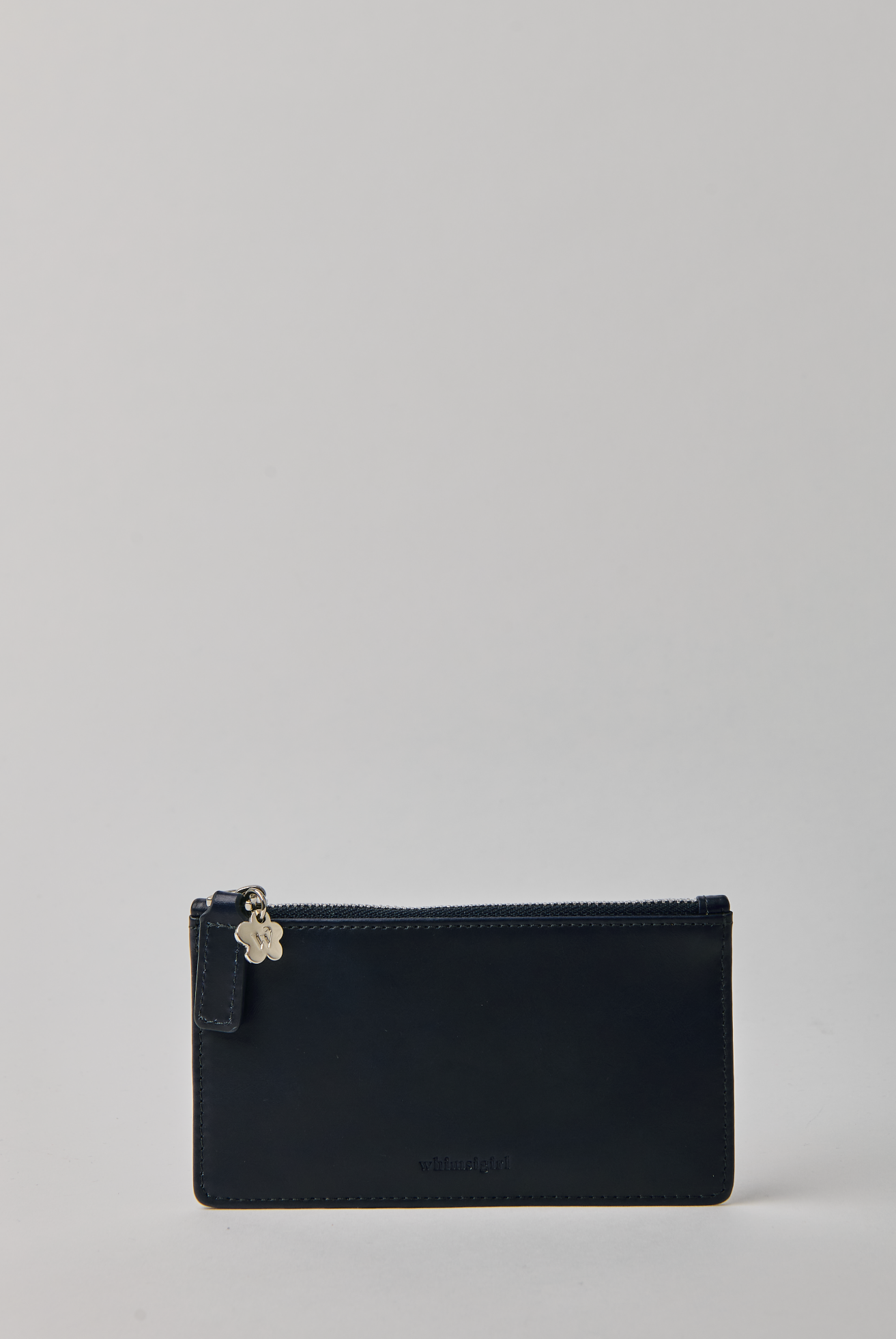 Midcentury Zipped Cardholder in Marine