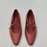 Great Criss-Cross Mary Janes in Berry Pink