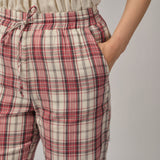 Avenue Pants in Red Plaid