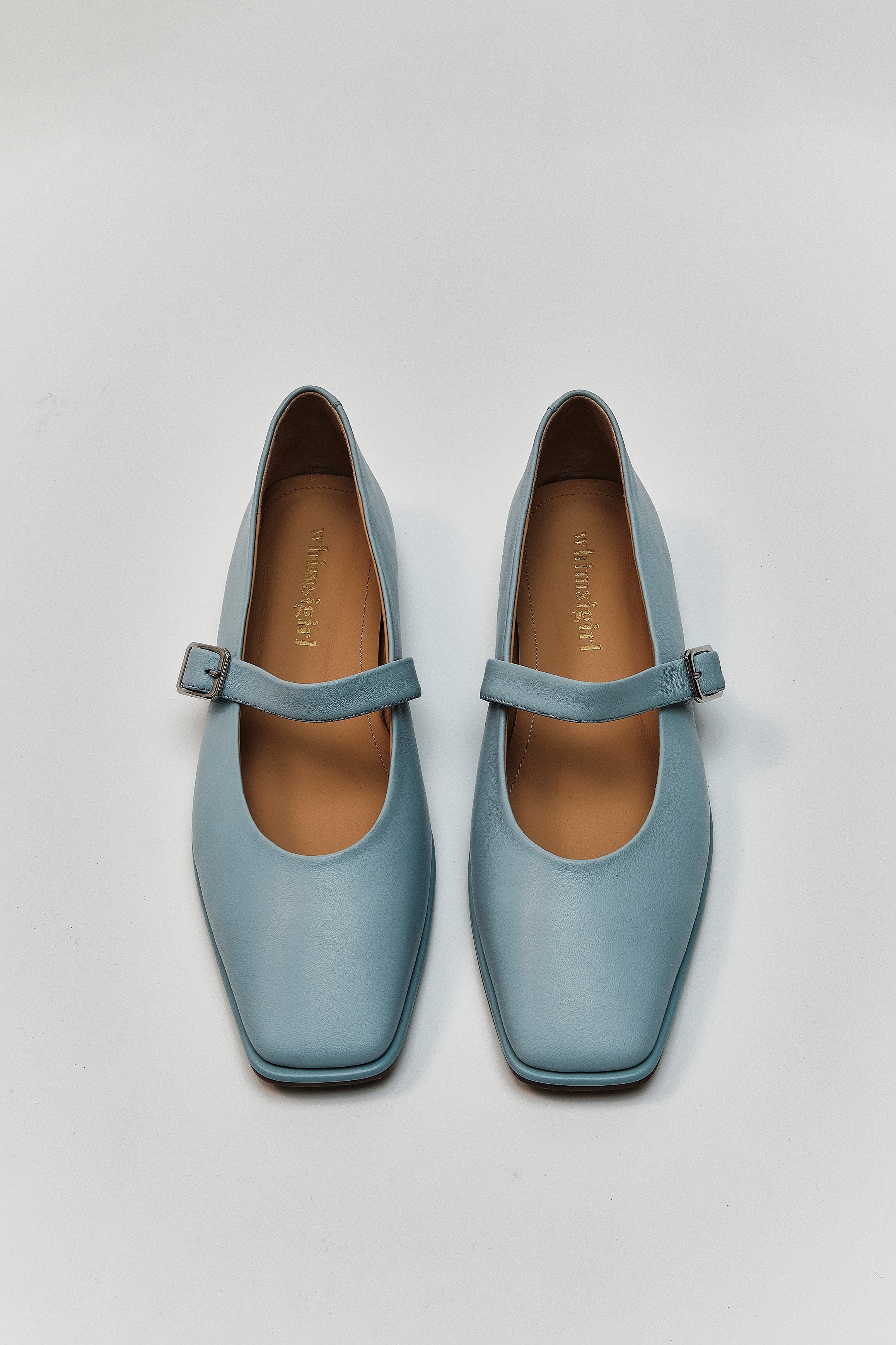 Great Mary Janes in Powder Blue
