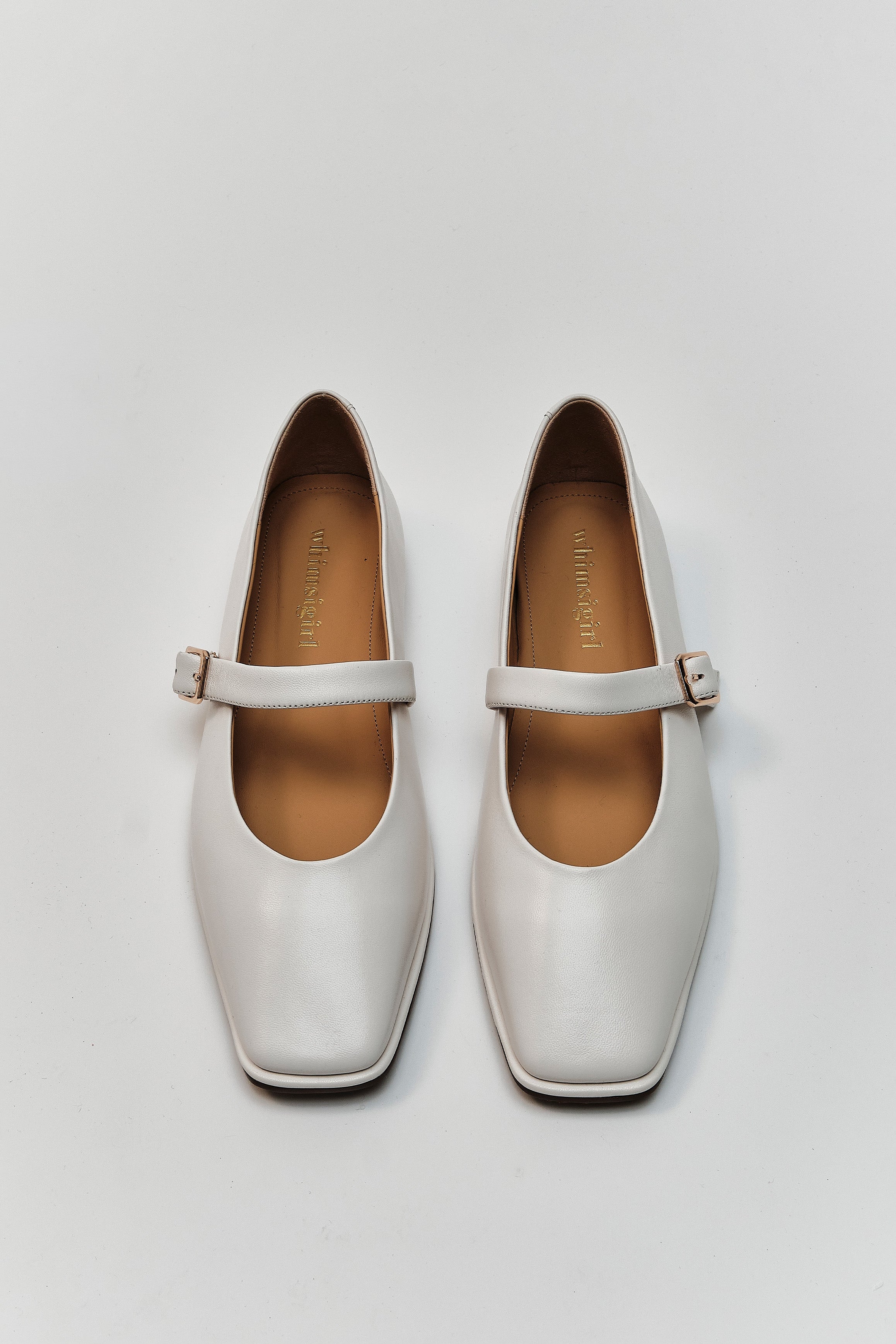 Great Mary Janes in Pearl