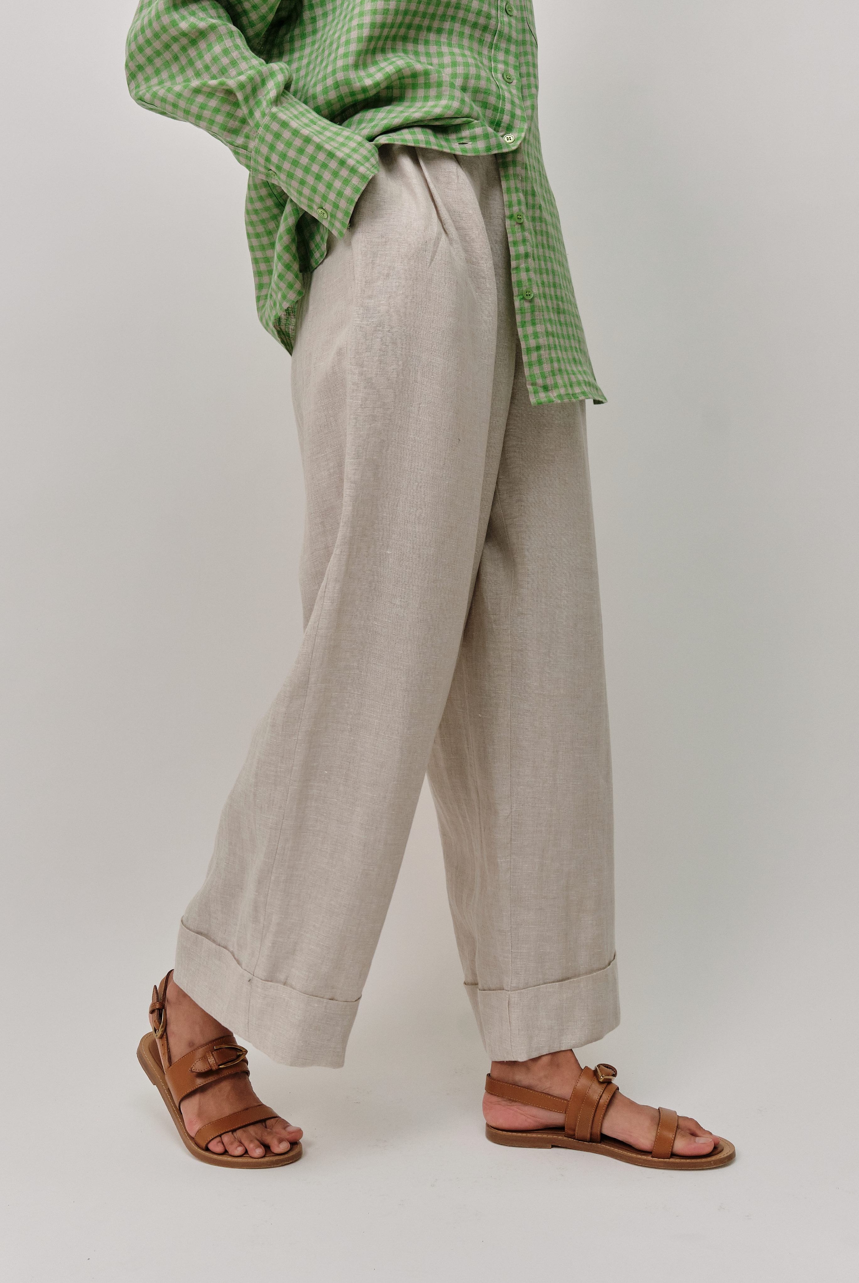 Friday Linen Pants in Oat