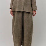 Sculptor Linen Pants in Moss