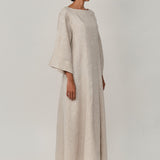 Siesta Linen Dress in Oat