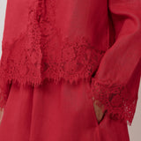 Sculptor Linen Pants in Chilli Pepper